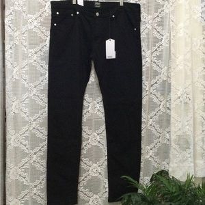 Wesc Alessandro Unisex 5 Pocket Black Denim Pant Size 36/32